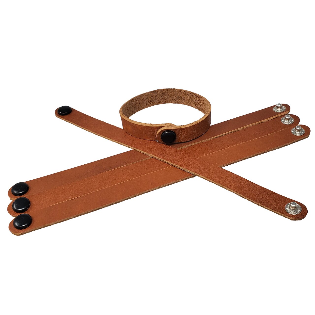 10 Packs Full grain Leather Bracelets 1/2 Inch – DIY Fundraising, promotional, business gifts